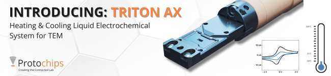 Protochips Triton AX in situ Liquid Heating and Cooling Electrochemical Cell for TEM